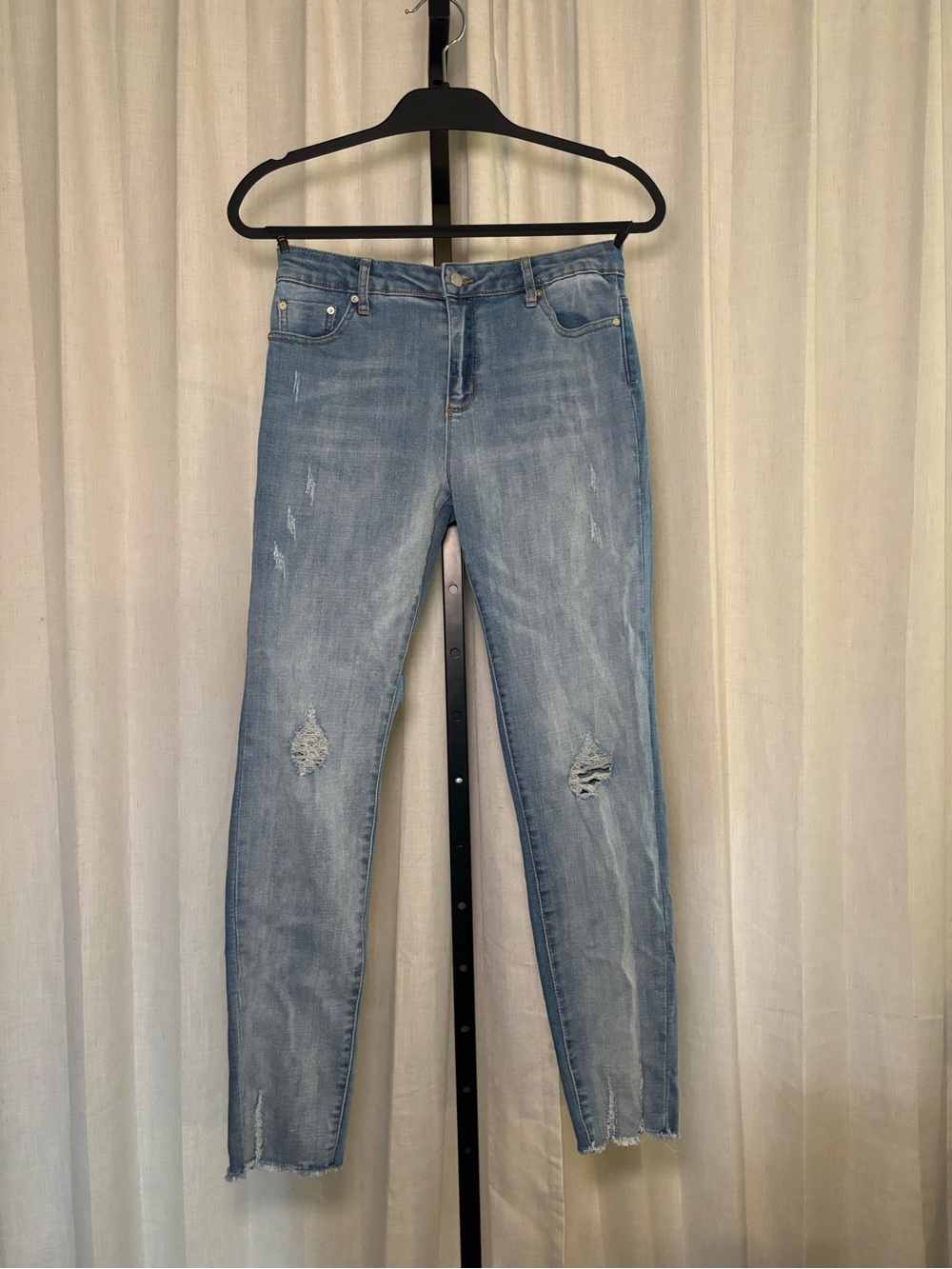 Tractr Light Blue Distressed Skinny Jeans